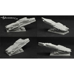 Egyptian Ruins 25mm square bases (5)
