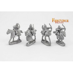 Senior Druzhina Archers (4 mounted resin figures)