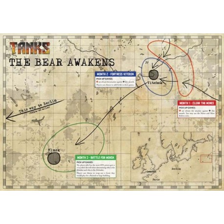 5x 36" by 36" high quality printed vinyl mat, perfect for for your tanks to engage in combat over.
