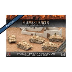 Afrika Korps Panzer IV Tank Platoon (Plastic x 5)
