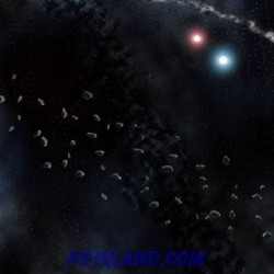 Asteroids Field Space Mat (36x36 / 90x90cm)