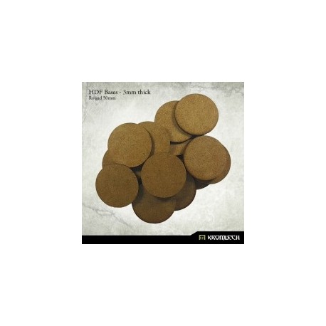 HDF 3mm Bases, Round 50mm