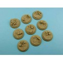 Ancient Bases-  WRound 30mm (5)