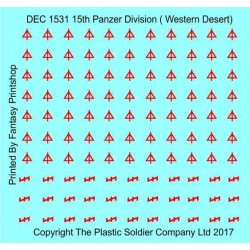 15mm Desert Decal Set 21st Panzer Division Western Desert