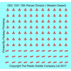 15mm Desert Decal Set 21st Panzer Division Western Desert