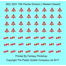 1/72nd Desert Decal Set 21st Panzer Division Western Desert