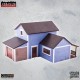 SUBURBAN BLUE HOUSE