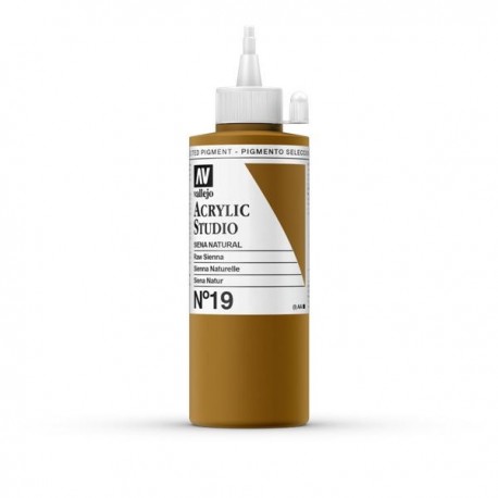 Acrílico Vallejo Studio Color Nº 17 - 200 Ml. Sombra Natural