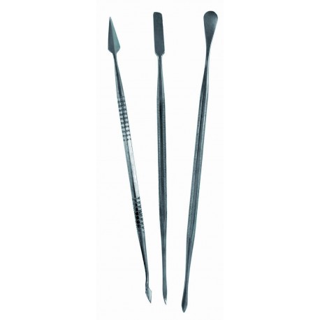 Set de 3 Curetas de Acero Inoxidable