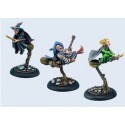 Discworld Miniature Three Witches on brooms (3)