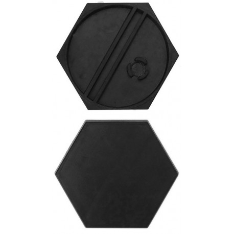 10 bases redondas 25mm con anclaje para imán