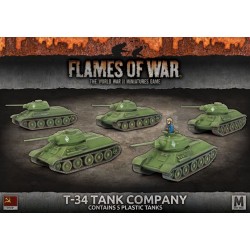 T-34 Tank Company (x5 plastic tanks)
