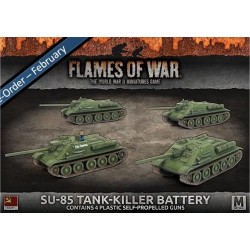 SU-85 Tank-Killer Battery (x4 plastic tanks)