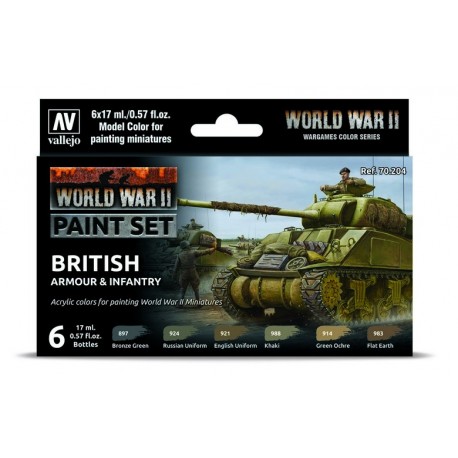 WWII Paint Set American Armour & Infantry