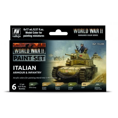 WWII Paint Set Desert British & German Armour & Infantry