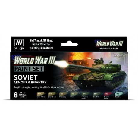 WWIII Paint Set American Armour & Infantry