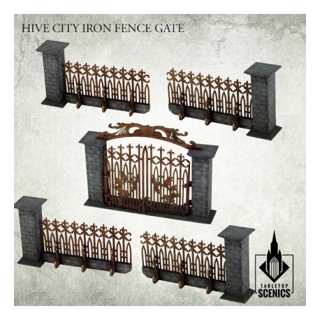 HIVE CITY IRON FENCE GATE
