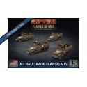 M3 Halftrack Transport Platoon (x4 Plastic)