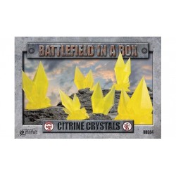 Citrine Crystals - Yellow - (x6) 30mm