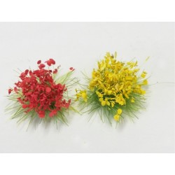 Terrain Accessories: 6mm Wildflower Blooming Grass Tufts (100)