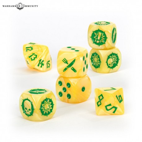BLOOD BOWL: HALFLING TEAM DICE SET