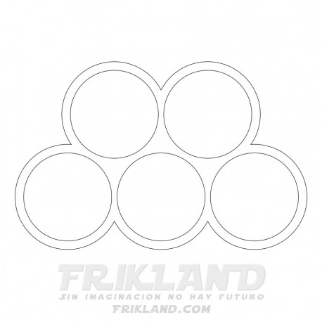 Peana Doble 25mm x4