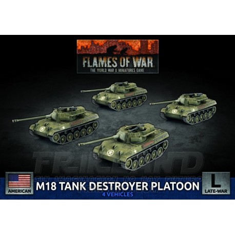 M36 and M10 Tank Destroyer Platoon (x4 Plastic)