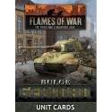 Bulge: Germans Unit Cards (105x Cards)
