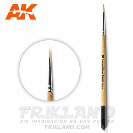 Ak Premium Siberian Kolinsky Brush 0