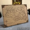 Mapa de Skyrim, con marco