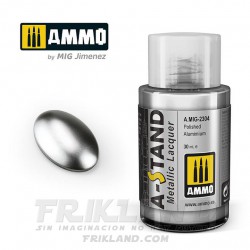 A-stand. Aluminio Pulido