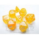 Borealis Polyhedral Canary/white Luminary™ 7-Die Set