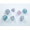 Festive® Mini-polyhedral Pop Art™/blue 7-die Set (PREPEDIDO)