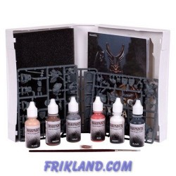Caja de Pintura Enanos (6 pinturas +  pincel + 10 miniaturas)
