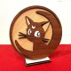 Placa Decorativa Gato Luna (Sailor Moon) - Arte en Capas de MDF