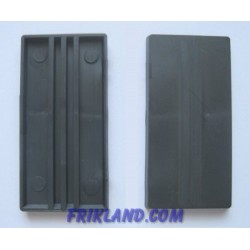 10 bases rectangulares de 25x50mm con anclaje para imán