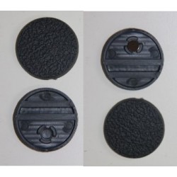 10 bases redondas texturizadas 25mm con anclaje para imán