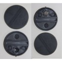 10 bases redondas 25mm con anclaje para imán
