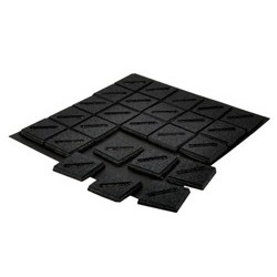 25mm Square Slotted Bases (25)
