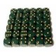 Opaque 12mm d6 Dusty Green/gold (36 Dice)