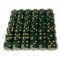 Opaque 12mm d6 Dusty Green/gold (36 Dice)