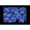 Frosted Blue/white 12mm d6 (36 Dice)