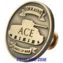 Tank Ace Medal Pins