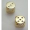 Pair of Gold-plated 16mm D6 w/pips