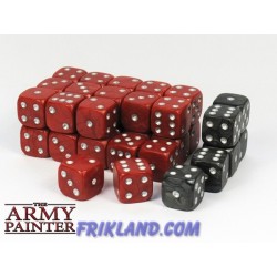 Wargaming Dice: Red w. Black