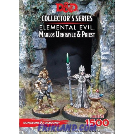 D&D: Elemental Evil. Marlos Urnrayle & Earth Priest (2 Figs)