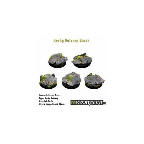 ROCKY OUTCROP BASES, ROUND 32MM