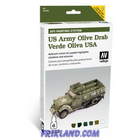 AFV ARMY OLIVE DRAB ARMOUR PAINTING S. 6X8ML